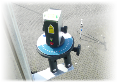Laser Support System addon device to measure antenna azimuth.